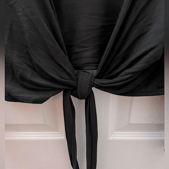 H&M Cropped 3/4 Sleeve Shrug / Wrap (Ties To Close) - Picture 4 of 6